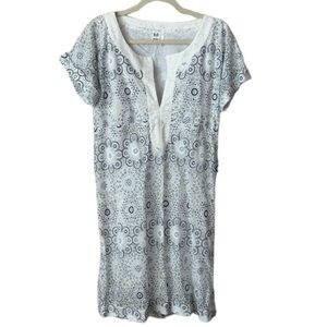 E-S-P-Y White Lace Medallion Caftan Tunic Dress Size 12